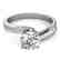 1.15 CTW Certified VS/SI Diamond Bypass Solitaire Ring