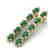 7 CTW Emerald & VS/SI Diamond Tennis Earrings 10K