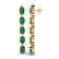 7 CTW Emerald & VS/SI Diamond Tennis Earrings 10K - 2