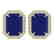 14 CTW Sapphire And Micro Pave VS/SI Diamond Halo