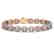 13.25 CTW Oval Diamond Designer Bracelet 18K Rose Gold
