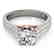 1.61 CTW Certified VS/SI Diamond Pave Ring 14K White &