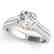 1.61 CTW Certified VS/SI Diamond Pave Ring 14K White & - 2