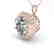 1.50 CTW Certified VS/SI Diamond Necklace 14K Rose Gold