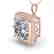 1 CTW VS/SI Cushion Cut Diamond Solitaire Necklace 14K