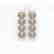 5.33 CTW Oval Diamond Designer Earrings 18K Rose Gold