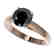 2 CTW Fancy Black VS Diamond Solitaire Engagement Ring