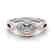 1.25 CTW Certified VS/SI Diamond 2 Stone Ring 14K White