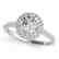 1.1 CTW Certified VS/SI Diamond Solitaire Halo Ring 14K