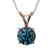 0.75 CTW Certified Intense Blue SI Diamond Solitaire