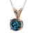 0.75 CTW Certified Intense Blue SI Diamond Solitaire - 2