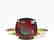 6 CTW Cushion Cut Garnet Inspired Solitaire Engagement