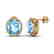 25 CTW Sky Blue Topaz & Micro VS/SI Diamond Halo - 2