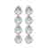 7.41 CTW Aquamarine & Diamond Halo Earrings 10K Rose