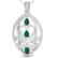 3.50 CTW Emerald & Micro Pave VS/SI Diamond Heart