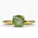 2 CTW Cushion Cut Green Tourmaline Solitaire Engagement