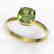 2 CTW Cushion Cut Green Tourmaline Solitaire Engagement - 2