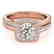 0.85 CTW Certified VS/SI Diamond Solitaire Halo Ring
