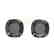 12 CTW Cushion Cut Black VS/SI Diamond Designer Stud
