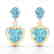 8 CTW Sky Blue Topaz & VS/SI Diamond Designer Heart