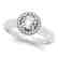 0.65 CTW Certified VS/SI Diamond Solitaire Halo Ring