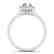0.65 CTW Certified VS/SI Diamond Solitaire Halo Ring - 2