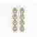 5.22 CTW Pear Diamond Designer Earrings 18K Yellow Gold