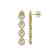 5.22 CTW Pear Diamond Designer Earrings 18K Yellow Gold - 2