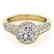 1.8 CTW Certified VS/SI Diamond Solitaire Halo Ring 14K