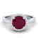 2 CTW Ruby & Halo VS/SI Diamond Micro Pave Ring
