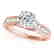 1.2 CTW Certified VS/SI Diamond Solitaire Ring 14K Rose