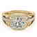 1.3 CTW Certified VS/SI Diamond Solitaire Halo Ring 14K