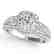 2 CTW Certified VS/SI Diamond Solitaire Halo Ring 14K