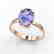 3.50 CTW Tanzanite Designer Inspired Solitaire Ring 14K - 2