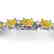 12 CTW Citrine & VS/SI Diamond Eternity Bracelet 10K