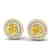 2 CTW Citrine & Micro Pave VS/SI Diamond Stud Earrings