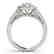 0.9 CTW Certified VS/SI Diamond Solitaire Halo Ring 14K - 2