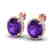 20 CTW Amethyst & Micro VS/SI Diamond Halo Pave