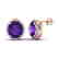 20 CTW Amethyst & Micro VS/SI Diamond Halo Pave - 2