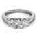 0.75 CTW Certified VS/SI Diamond 3 Stone Ring 14K White