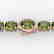 27 CTW Green Tourmaline & VS/SI Diamond Tennis Micro