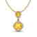 2.63 CTW Citrine & Micro VS/SI Diamond Necklace