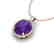 10 CTW Amethyst & Micro Pave VS/SI Diamond Halo - 2