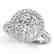 1.5 CTW Certified VS/SI Diamond Solitaire Halo Ring 14K
