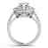 1.5 CTW Certified VS/SI Diamond Solitaire Halo Ring 14K - 2