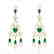 11 CTW Emerald & Micro Pave VS/SI Diamond Earrings 14K - 2