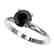 1.50 CTW Fancy Black VS Diamond Solitaire Engagement