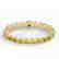35 CTW Citrine & Micro Pave VS/SI Diamond Halo Bracelet - 2