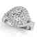 1.5 CTW Certified VS/SI Diamond Solitaire Halo Ring 14K