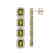 12.41 CTW Tourmaline & Diamond Halo Earrings 10K Rose - 2